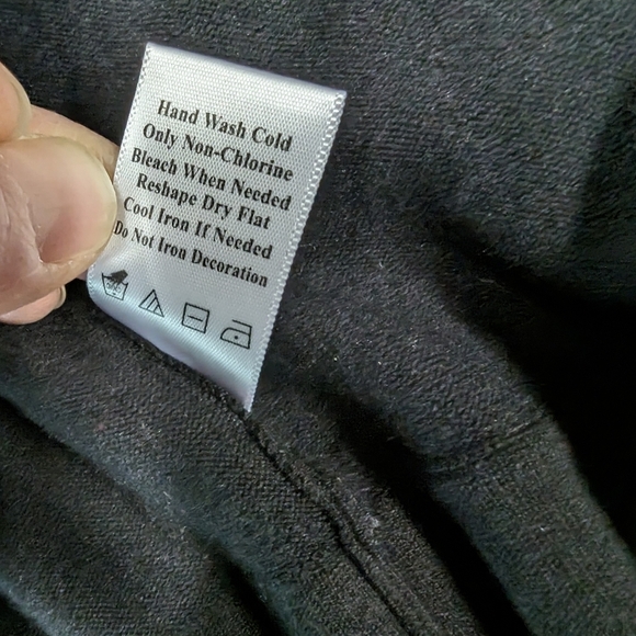 Coldwater Creek Sequined Cardigan Sweater Small Black Semi-formal Sequins - Picture 14 of 15